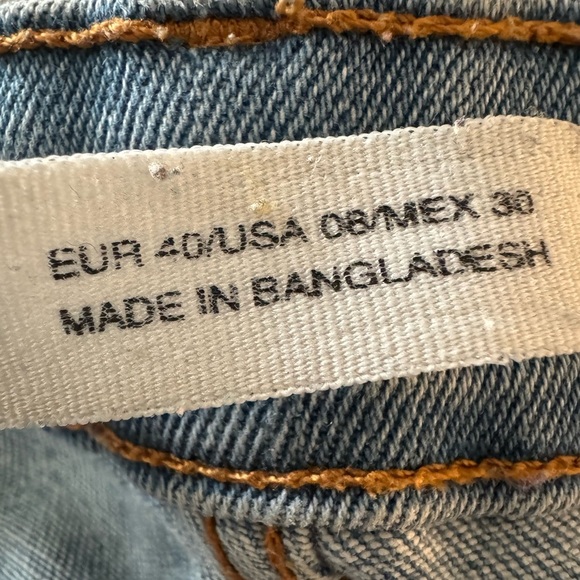 Zara By TRF High Rise Skinny Jeans Women’s 27 Tall Blue Frost Stretch Denim - Picture 13 of 14